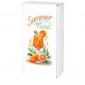 [F120210] Präsentkarton Natura Orange Summer für 2 Flaschen 360x185x90 mm 